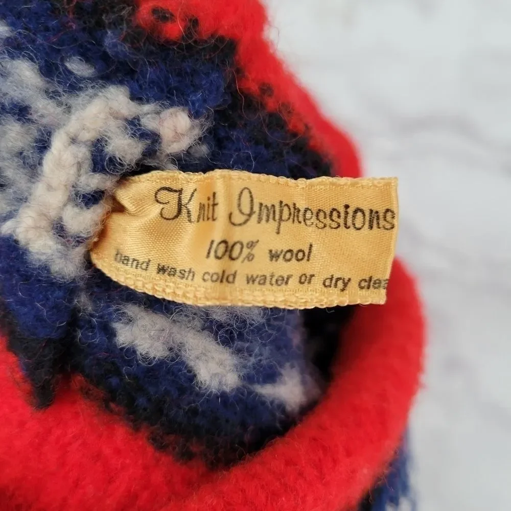 Knit Impressions Vintage Wool Beanie Toboggan Youth Toddler Size
